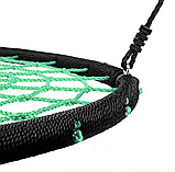 Садова гойдалка 240кг Tini Mini Pro діаметр 120см качеля зелена кокон, фото 3