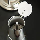 Гейзер UNIQUE UN-1903 (KPSS-9 чашок ) 405 мл, Кавоварка гейзерна з нержавіючої сталі, фото 6