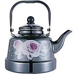 Чайник емальований з рухомою ручкою 1.1 л UNIQUE UN-2307, Чайник заварний для всіх типів плит, фото 8