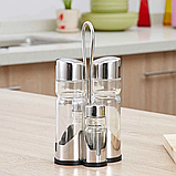 Спецівниця UNIQUE UN-1603 4шт - 11389, Набір баночок для спецій, фото 7