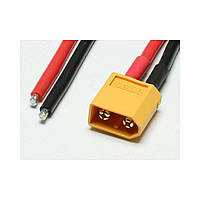 Коннектор Amass XT90 MALE (Папа) кабель питания медь 6 кв.мм 25 см