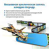 Відеореєстратор DVR CT607 - 12628, Автомобільний відеореєстратор-дзеркало з двома камерами, фото 7