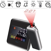 Часы DS-8190 с проектором ART:2573 | Настольные электронные часы | Часы-метеостанция с проекцией времени