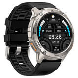 Ультра розумний водонепроникний годинник для плавання та дайвінгу Kospet TANK T3 Silver, фото 2