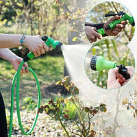 Гнучкий садовий шланг поливальний X-HOSE, розтягувальний шланг для дачі для поливання городу та саду 22,5 м V&Vsft