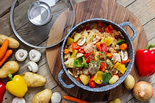 Казан UNIQUE UN-5272 1,7л (18см мармур/чорний) - НФ-00007119, Каструля з мармуровим покриттям, фото 2