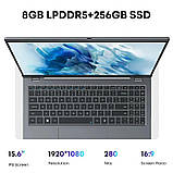 БУ Ноутбук CHUWI GemiBook Plus Intel N100 LPDDR5 8G 256G 15,6 дюйма IPS FHD 1920х1080 Wi-Fi 6 Windows 11 EN/UA, фото 6