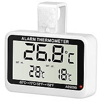 Цифровой термометр для холодильника с сигнализатором температуры UChef A0909B Белый с черным UK, код: 7444724