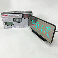 Настільний годинник електронні VST-888Y світлодіодні із дзеркальною поверхнею із зазначенням температури UG-159 та
