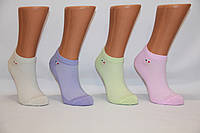 Женские носки короткие с хлопка в сеточку Pier Bianchi 36-40 яркие ассорти