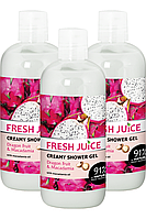 Крем-гель для душу Fresh Juice Драконів фрукт і макадамия 3 шт (1500 мл)