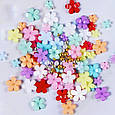 Набір для об'ємного дизайну нігтів 3D форми (квіти різних розмірів, бульйонки, стрази) у контейнері, 406, фото 4