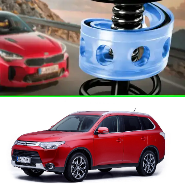 Автобафери силіконові на задні пружини Mitsubishi Outlander III 2012- (проставки, подушки пружини)