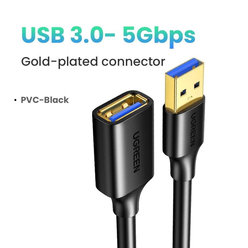 USB-подовжувач USB 3.0 0.5 метра Ugreen 30125