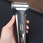 Машинка для стрижки 3в1 від акумулятора, Gemei GM59 / Портативна електробритва з насадками / Тример для носа, фото 2