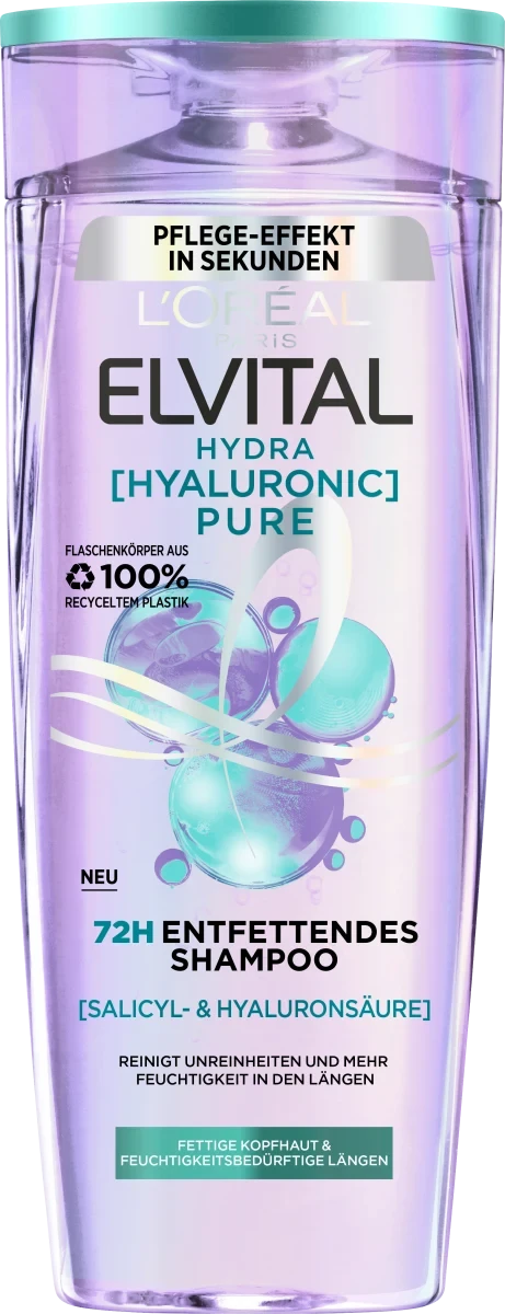 Шампунь  L'Oréal Paris Elvital Hydra [Hyaluronic] Pure, 250 мл.