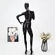Манекен жіночий гіпсовий чорний для магазину одягу, фото 2