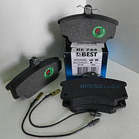 Колодка передняя тормозная ВАЗ 2101-2105, 2110-2115 электро датчик (пр-во BEST) комплект