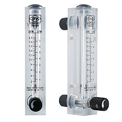 Ротаметр 0,2-2 GPM, LPM 1-7 л/хв панельний з регулюванням