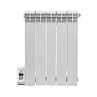 Електрорадіатор ELECTRO.5SL+ плюс 500/100 (860ккал) програматор зліва 600Вт з настінними кріпленнями, фото 2