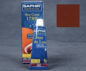 Водовідштовхуючий крем для взуття Saphir Creme De Luxe 1789, світло-коричневий (03), 50 мл