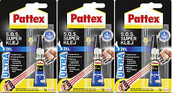 3 х Клей Супер Pattex (Момент) Гель 2 г