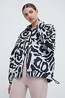 Urbanshop com ua Вітровка adidas by Stella McCartney колір сірий перехідна oversize IN3613 РОЗМІРИ ЗАПИТУЙТЕ