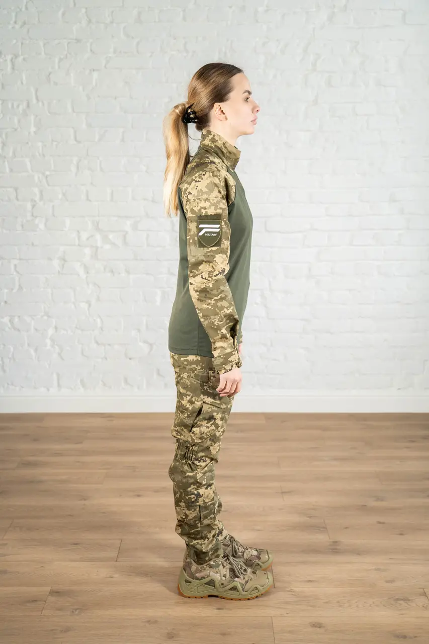 Костюм летний уставной камуфляжный пиксель рипстоп военный мм14 полевой всу женская тактическая форма rip-stop - фото 4 - id-p2179799583