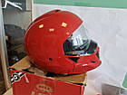 Мотоциклетний шолом модульний Bell Broozer Gloss Red S (55-56cm), фото 8