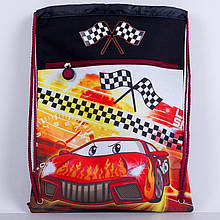 Мішок для взуття зі змійкою JO-13071 "Тачки" 39*30 см.