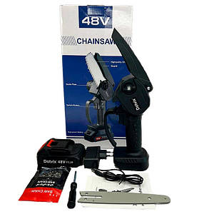 Акумуляторна портативна ланцюгова мініпилка Chain Saw 48V Dotvix