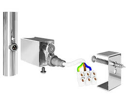 Комплект прихованого підключення рушників сушки для круглого стояка Mario 30х40