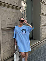 Женская универсальная футболка-платье свободного кроя Дональд Дак в расцветках; размер: 42-46