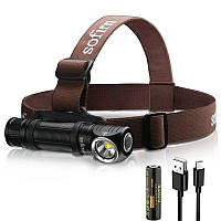 Ліхтарик Sofirn HS40 6000K SST40 IPX8 2000 Lumen black з акумулятором 18650 (1 х 3000мАг)