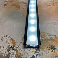 Профиль для светодиодной ленты Adel-Black LED 21*7,2 черный 2,0 м