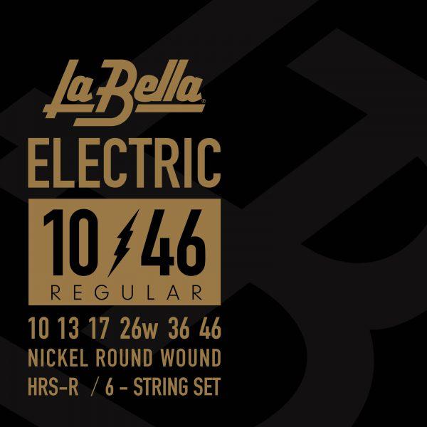 Струни для електрогітари La Bella HRS-R Hard Rockin' Steel Nickel-Plated Regular 10-46