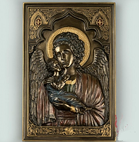 Панно объемное с креплением на стену Икона Veronese Мария с младенцем 23х16 см 76615 Не медли покупай!