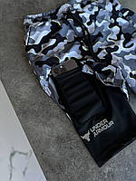 Шорты мужские (серый камуфляж) с подштаниками (черные) бренд ТРЕНД СЕЗОНА! идеальная одежда на лето! МоGH413