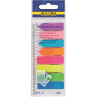 Стикер-закладка Buromax Plastic bookmarks 45x12mm, 8*25шт, neon (BM.2307-98) PZZ