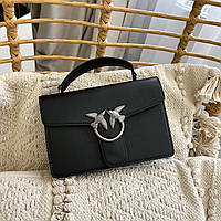 Женская сумка черного цвета из эко-кожи