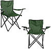Стілець туристичний складаний із підсклянником + Чохол, Зелений, фото 8