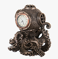 Часы настольные Veronese Осьминог символ долголетия 14 см 76760 бронзовое покрытие Не медли покупай!