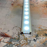 Профіль для світлодіодної стрічки Adel-S" LED 21*7,2 срібло 1,0 м