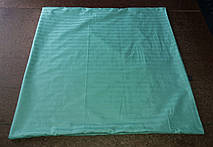 Наволочка 80х80 з страйп-сатину м'ятного кольору