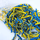 Наповнювач паперовий Зігзаг жовто-блакитний для коробок і пакетів, фото 2