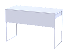 Стіл письмовий Барт Лайт Doros, колір білий, фото 4