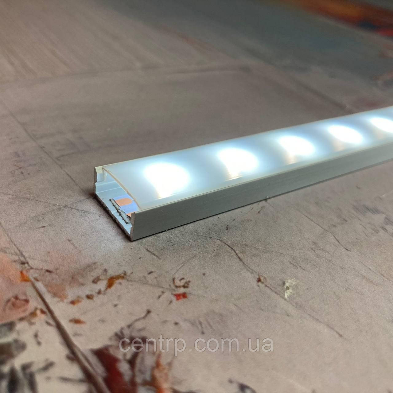 Профіль для світлодіодної стрічки Lumi-S LED 14,6*5,9 срібло 1,0 м, фото 1