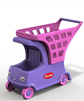 Дитяча іграшка "Дитячий автомобіль з кошиком" Doloni (фіолетовий)/дитячий візок для супермаркету
