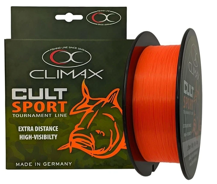 Жилка Climax cult carp sport orange 0,22mm 4,4kg (1000m), фото 1
