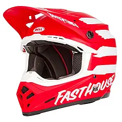 Шолом для мотокросу Bell Moto-9 MIPS FH Signia Matte Red/White Medium (57-58см)